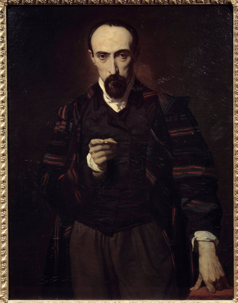 Porträtt av Achille Deveria (1800-1857) målare och gravör. Målning av Louis Boulanger (1806-1867) av Louis Boulanger