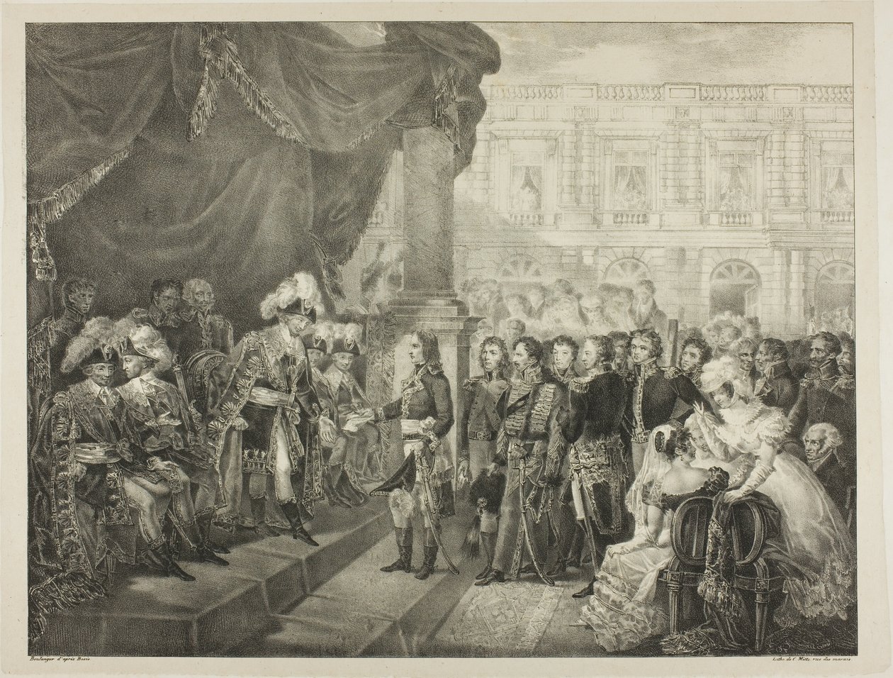 Mottagning av katalogen, skylt 29 från The Political and Military Life of Napoleon av Louis Boulanger