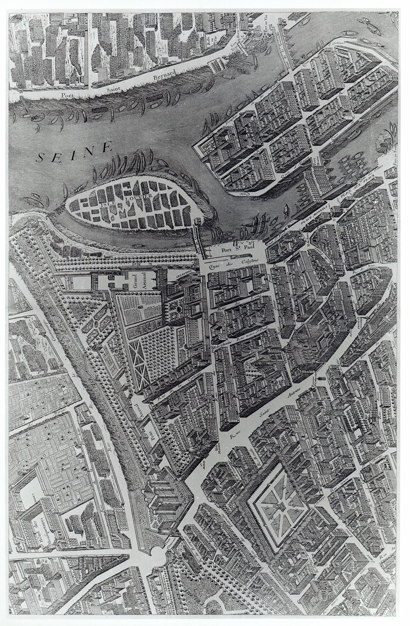 Plan av Paris, känd som 