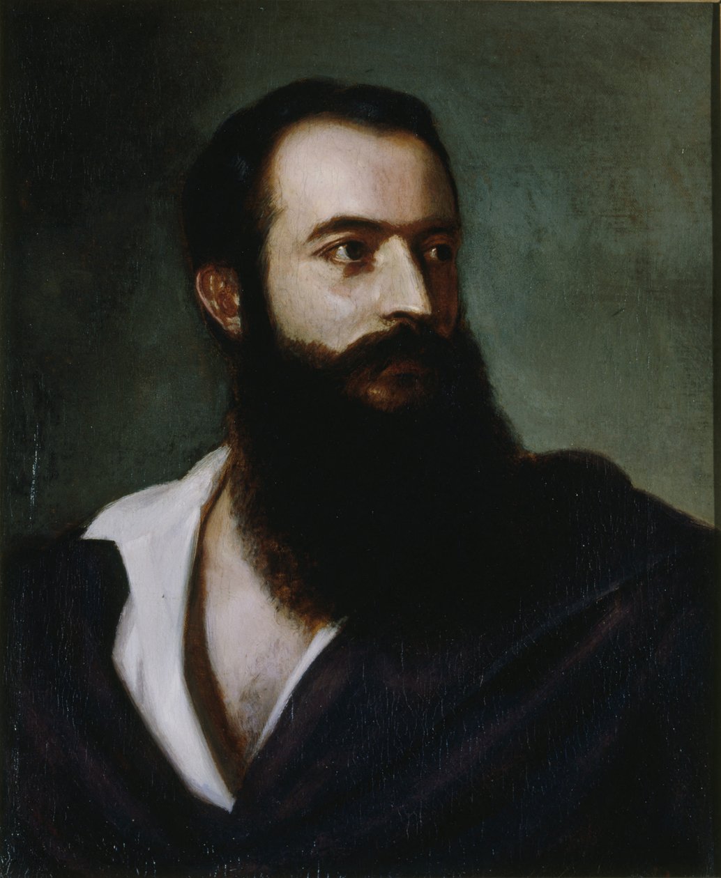 Porträtt av Felice Orsini 1819-1858, ca. 1858. av Louis Buchheister
