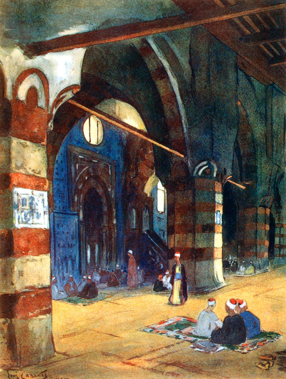 Ibrahim Agha-moskén, Kairo, Egypten, 1928 av Louis Cabanes