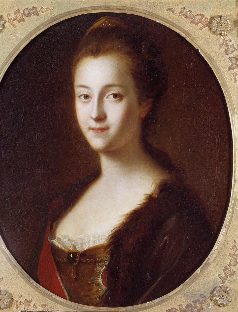 Porträtt av Katarina II (1729-1796), Rysslands imperator Målning av Louis Caravaque (1684-1754) 1700-talet. Sankt Petersburg, Peterhof slott av Louis Caravaque