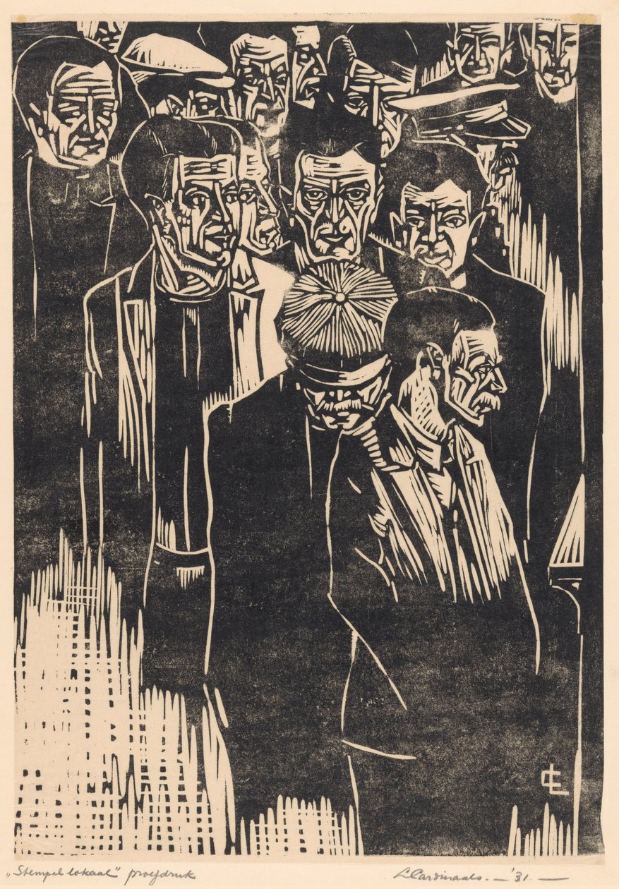 Stempellokaal (originaltitel på objekt) av Louis Cardinaals (signed by artist)