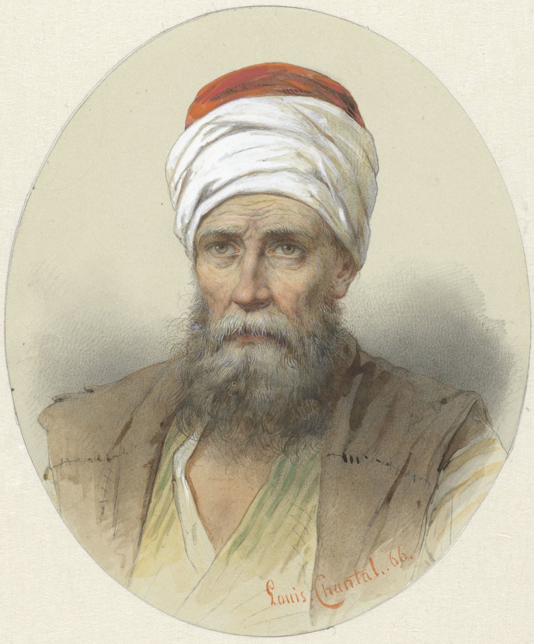 Man med turban av Louis Chantal