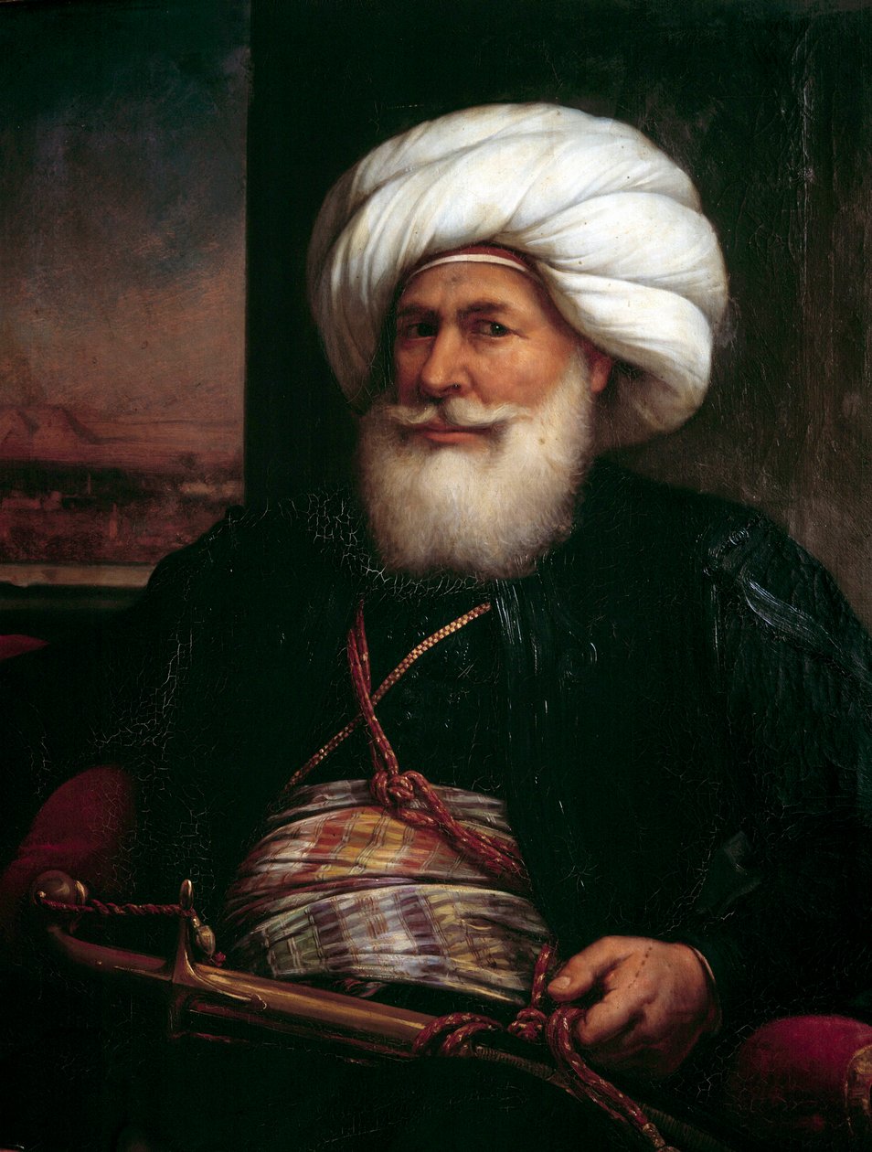 Porträtt av Muhammad Ali Pasha av Louis Charles Auguste Couder