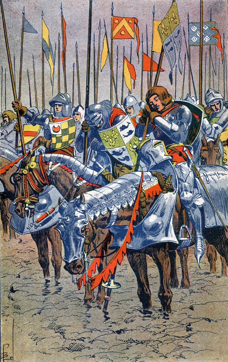 Slaget vid Agincourt av Louis Charles Bombled