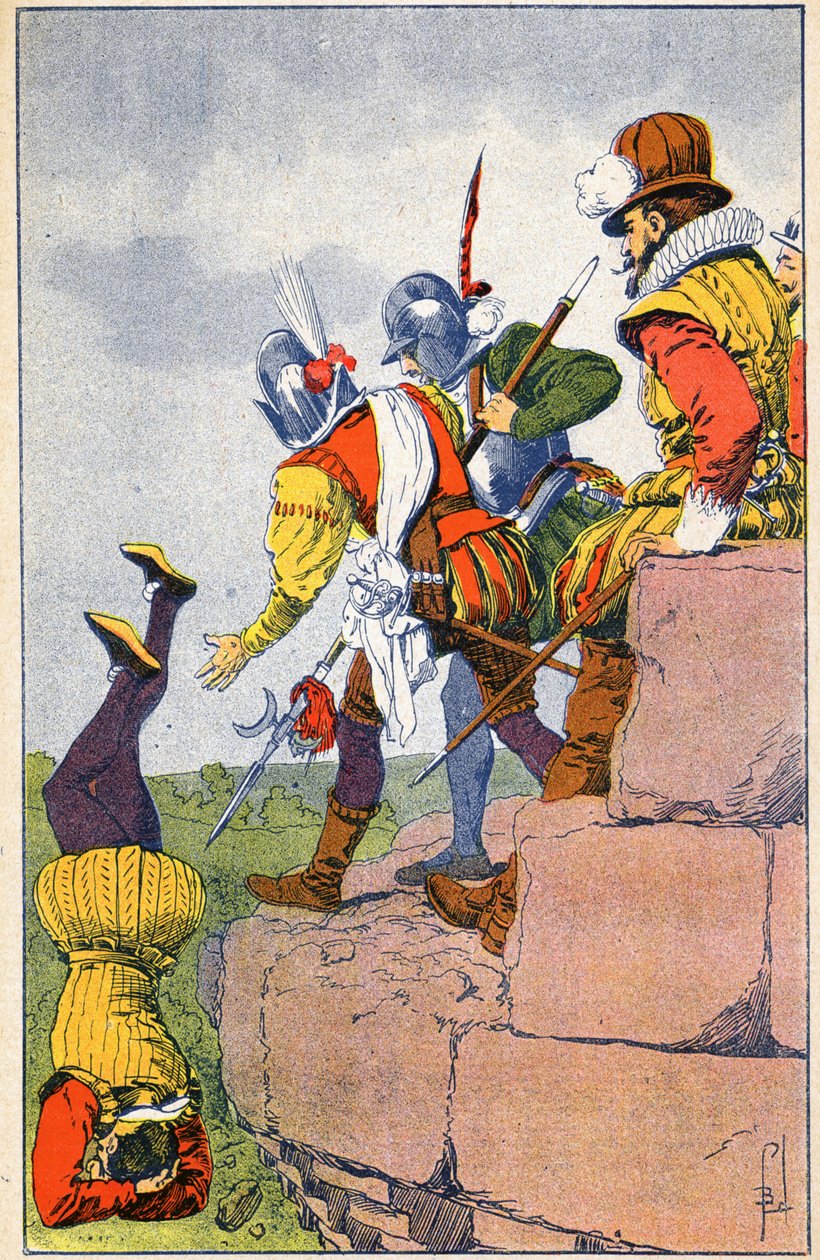 Cruaut av de protestantiska Armels av Baron des Adrets av Louis Charles Bombled