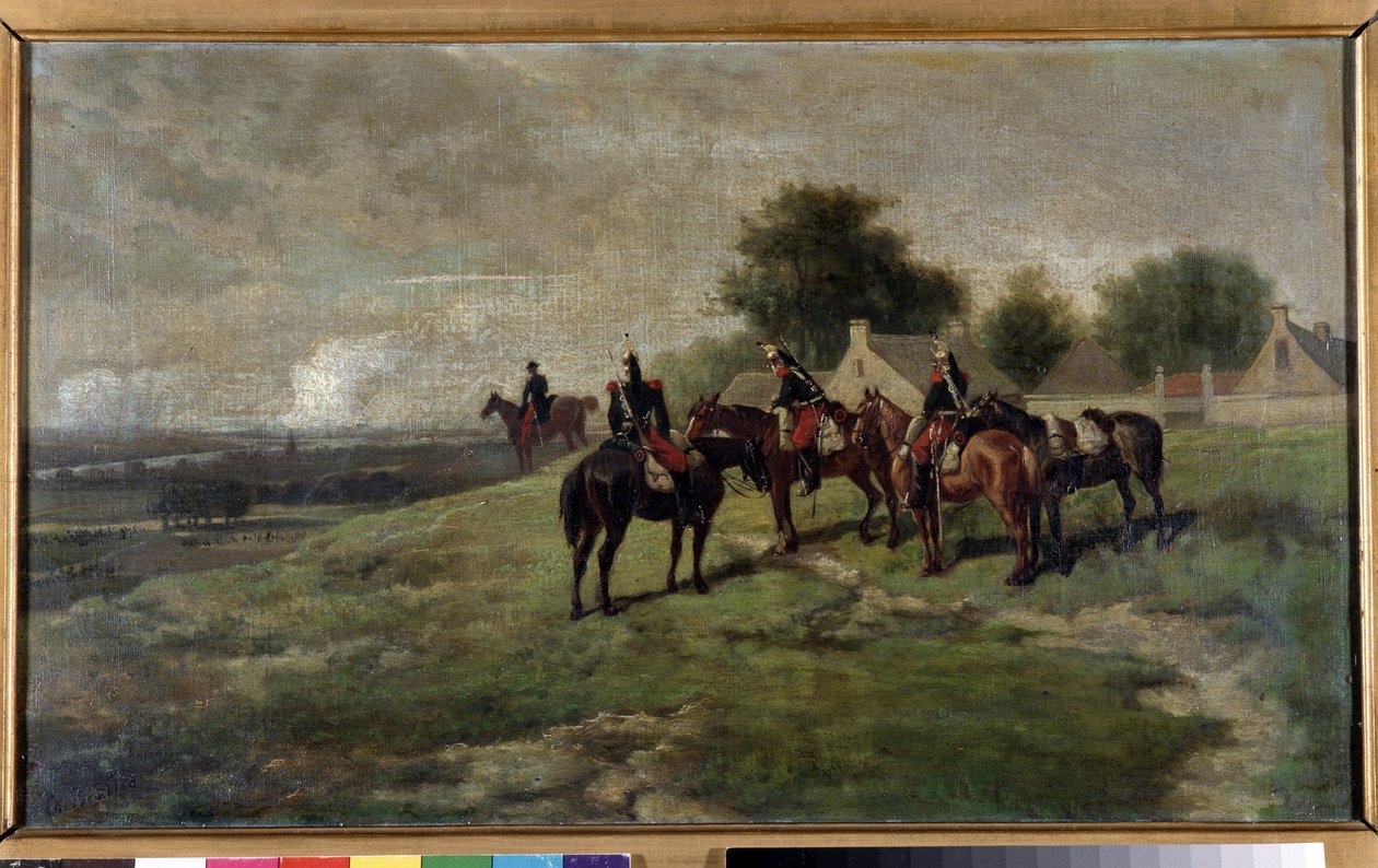 Cuirassiers (målning) av Louis Charles Bombled