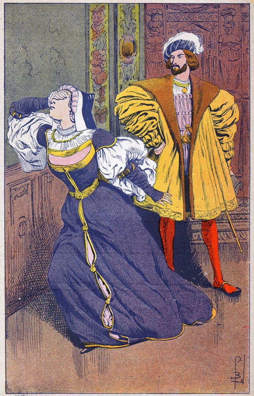 Francois 1er och Marguerite av Angouleme av Louis Charles Bombled