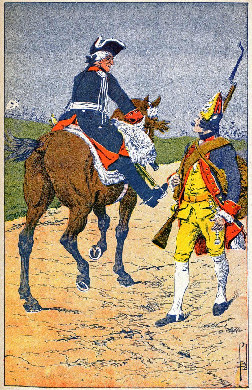 Fredrik II av Preussen av Louis Charles Bombled