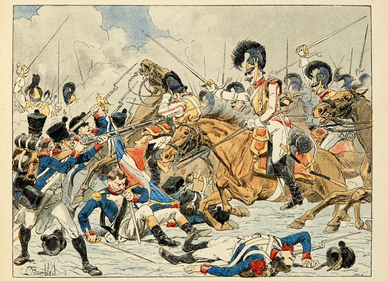 Illustration hämtad från boken "Les heros du Siecle", anekdotiska reciter av Dick de Lonlay och illustrerad av Louis Bombled (1862-1927) av Louis Charles Bombled