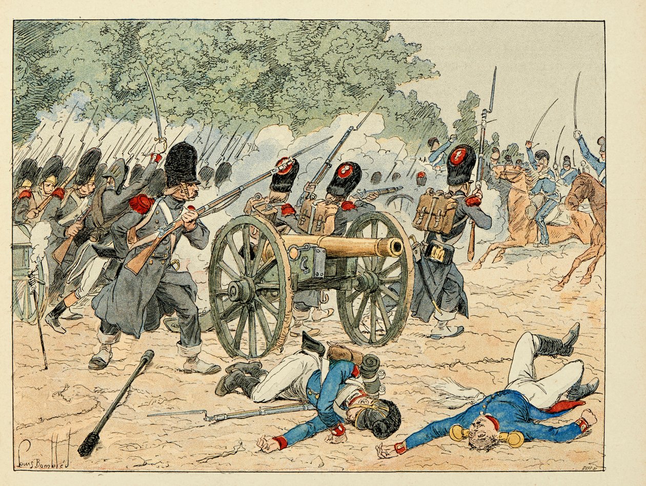 Illustration hämtad från boken "The Heros of the Siecle", anekdotiska reciter av Dick de Lonlay och illustrerad av Louis Bombled (1862-1927) av Louis Charles Bombled