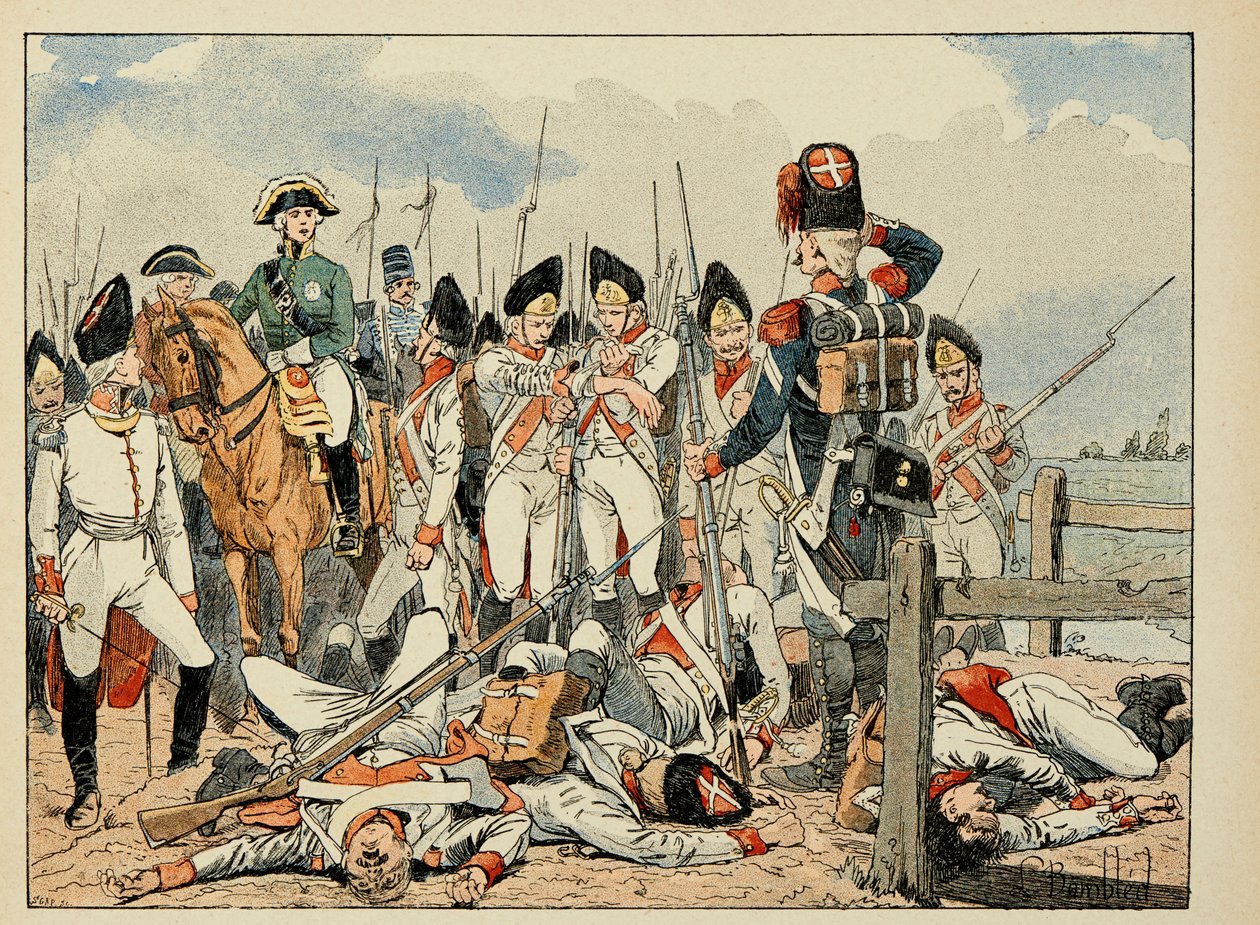 Illustration hämtad från boken "The Heros of the Siecle", anekdotiska reciter av Dick de Lonlay och illustrerad av Louis Bombled (1862-1927) av Louis Charles Bombled