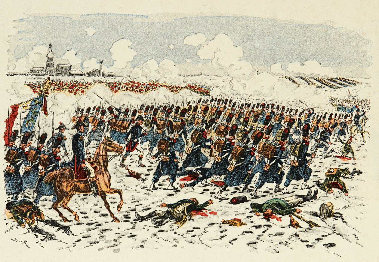 Illustration hämtad från boken "The Heros of the century", anekdotiska reciter av Dick de Lonlay och illustrerad av Louis Bombled (1862-1927) av Louis Charles Bombled