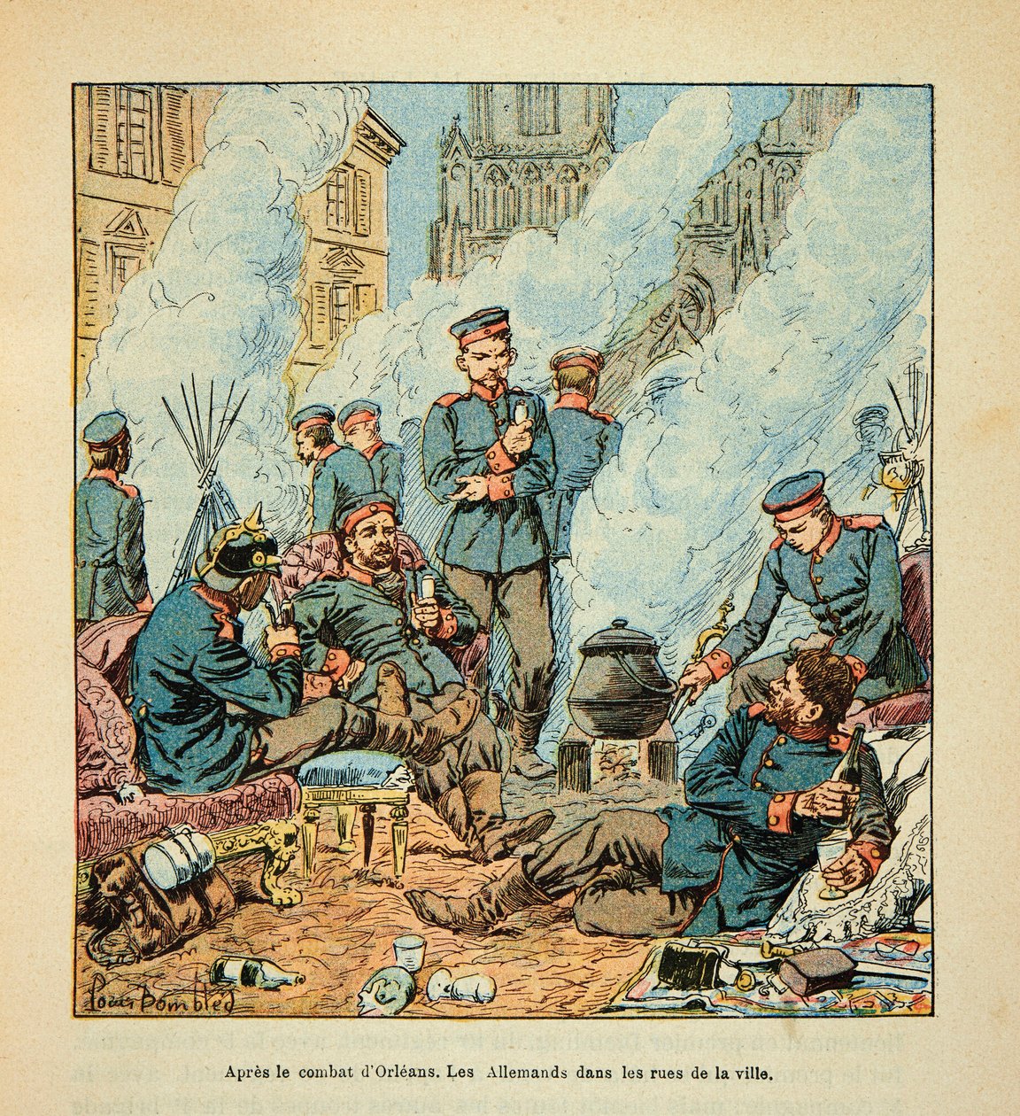 The Army of the Loire av Eugene Sergent, dit Grenest, illustrerad av Louis Bombled (1862-1927) (fransk-tyska kriget; kampanj 1870-1871): av Louis Charles Bombled