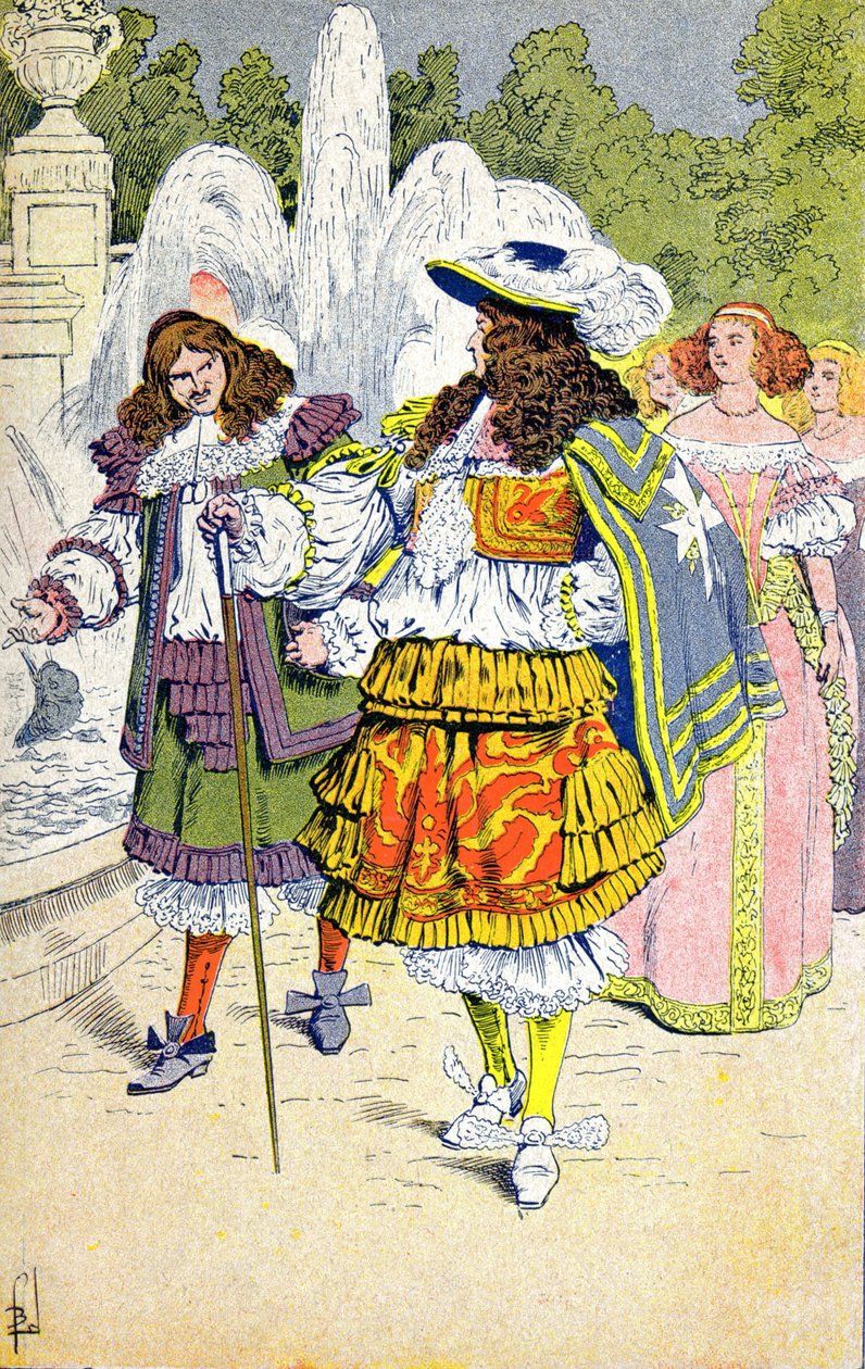 Ludvig XIV och Fouquet av Louis Charles Bombled