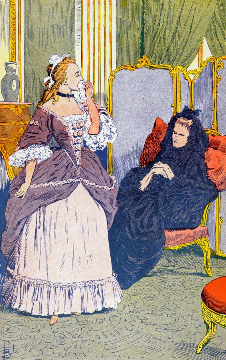 Fru av Luxemburg och prinsessan av Robecq av Louis Charles Bombled
