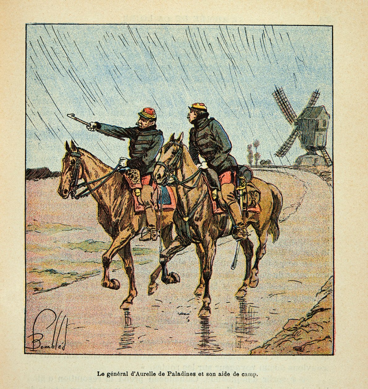 The Armee of the Loire av Eugene Sergeant, känd som Grenest, illustrerad av Louis Bombled (1862-1927) (Frankisk-tyska kriget; kampanj 1870 -1871): General d