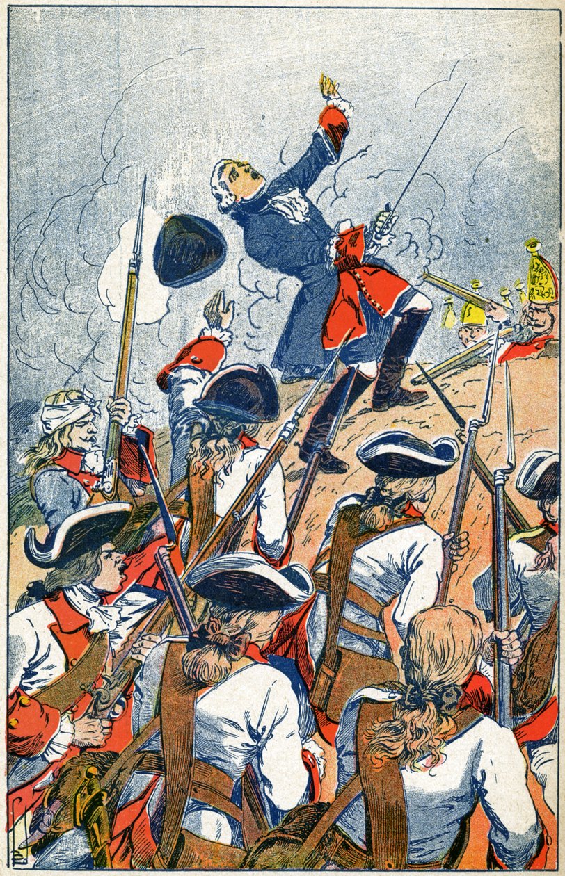 Den franska armén möter ryssarna vid belägringen av Gdansk av Louis Charles Bombled