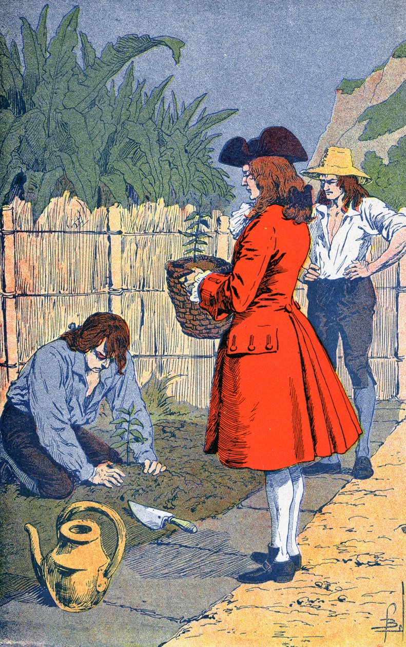 Riddaren av Clieux introducerar kaféet av Louis Charles Bombled