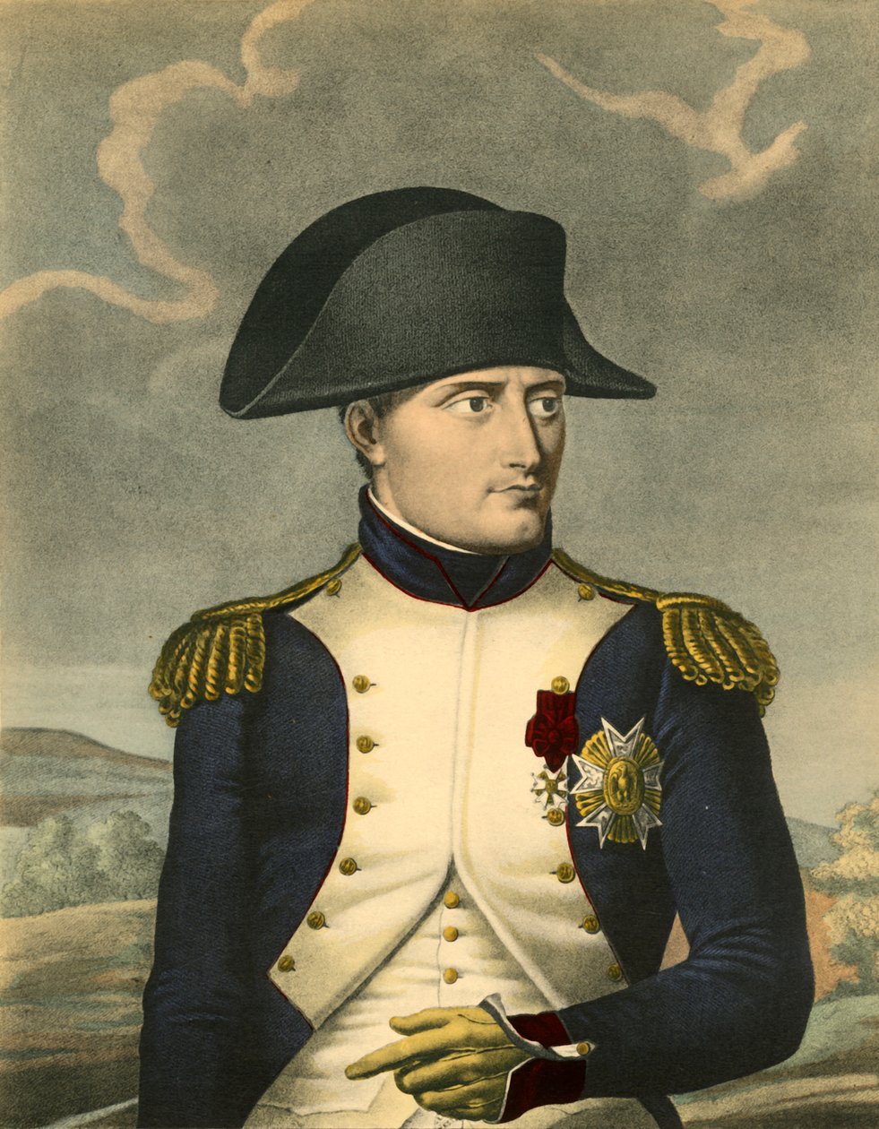 Napoleon den store, fransmännens kejsare, kung av Italien, c1806, 1921. av Louis Charles Ruotte