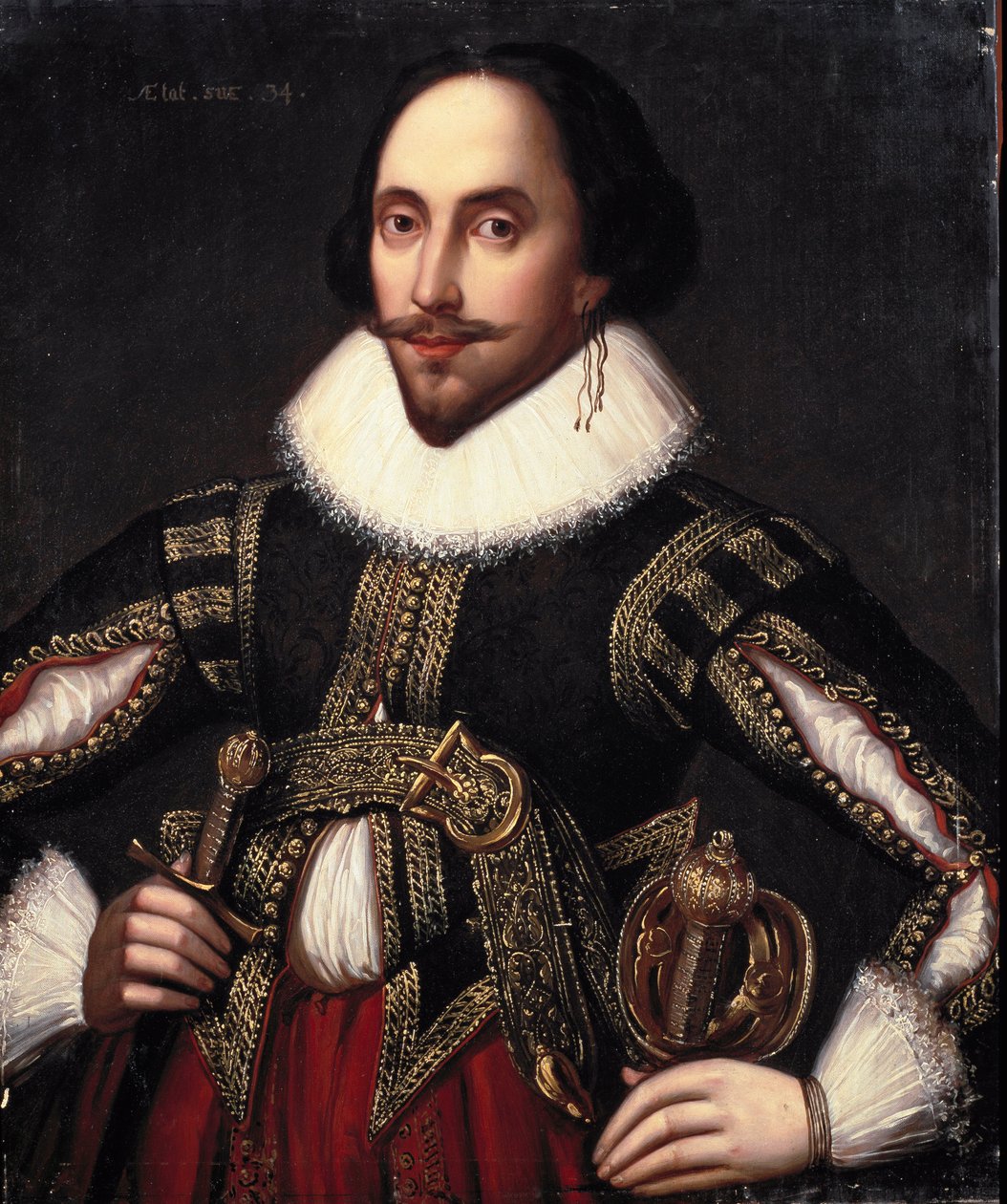 Porträtt av William Shakespeare (målning av Louis Coblitz
