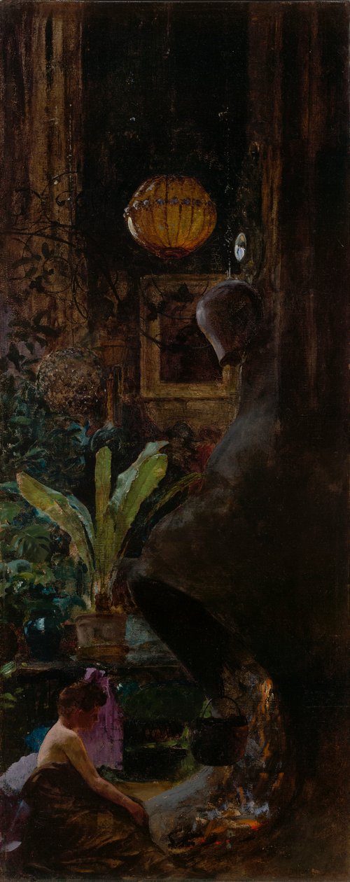 Ett hörn av 72nd Street Studio av Louis Comfort Tiffany