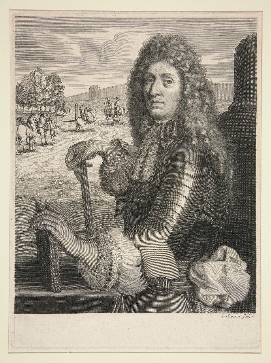 Porträtt av en adelsman i rustning av Louis Cossin