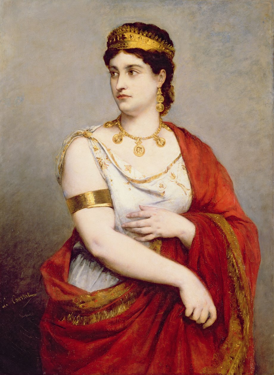 Porträtt av Mademoiselle George (1787-1867) av Louis Courtat