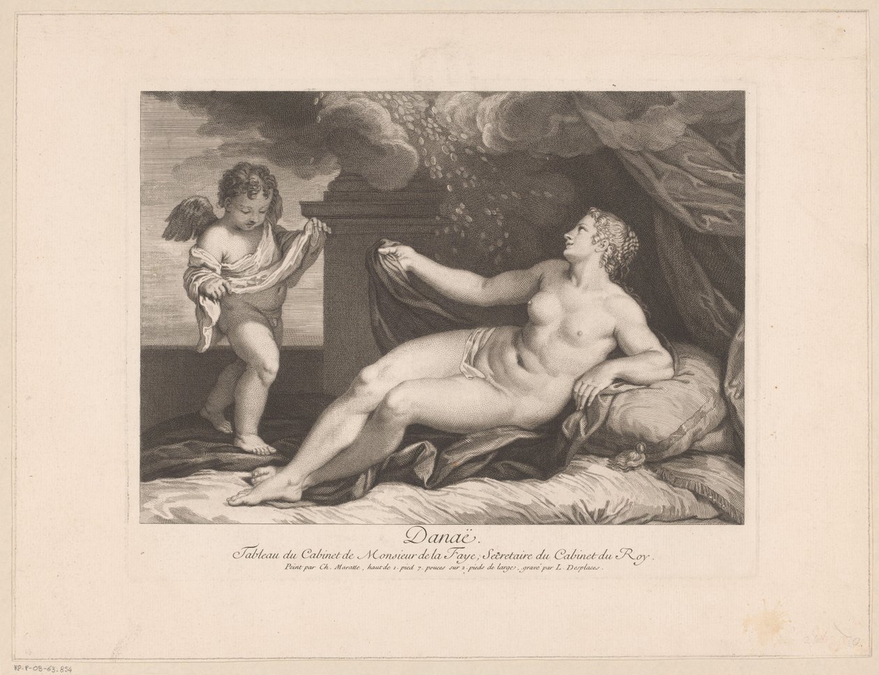 Jupiter och Danaë av Louis Desplaces