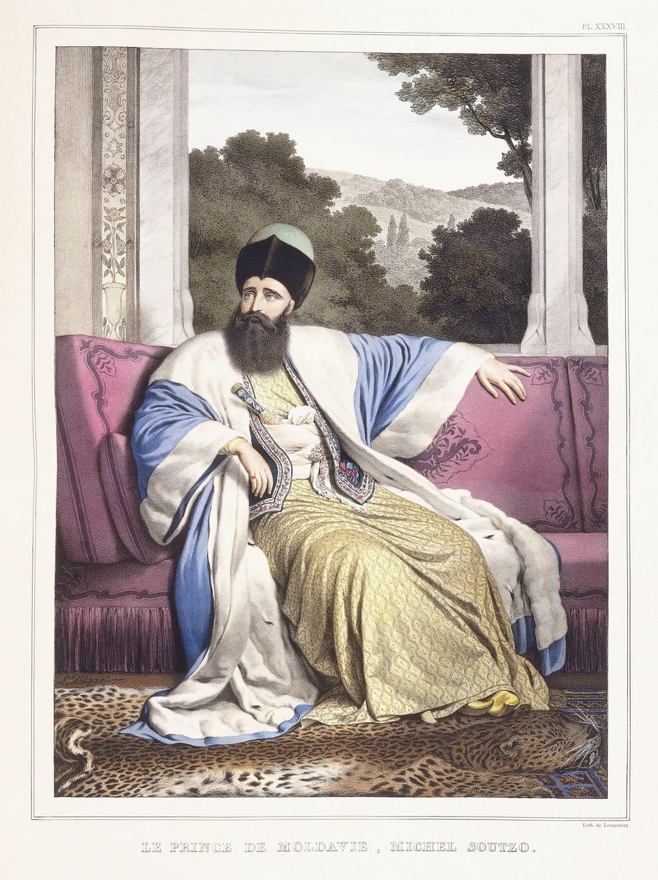 Prinsen av Moldavien, Michael Soutzo; Prinsen av Moldavien, Michel Soutzo, 1825-1837 av Louis Dupré