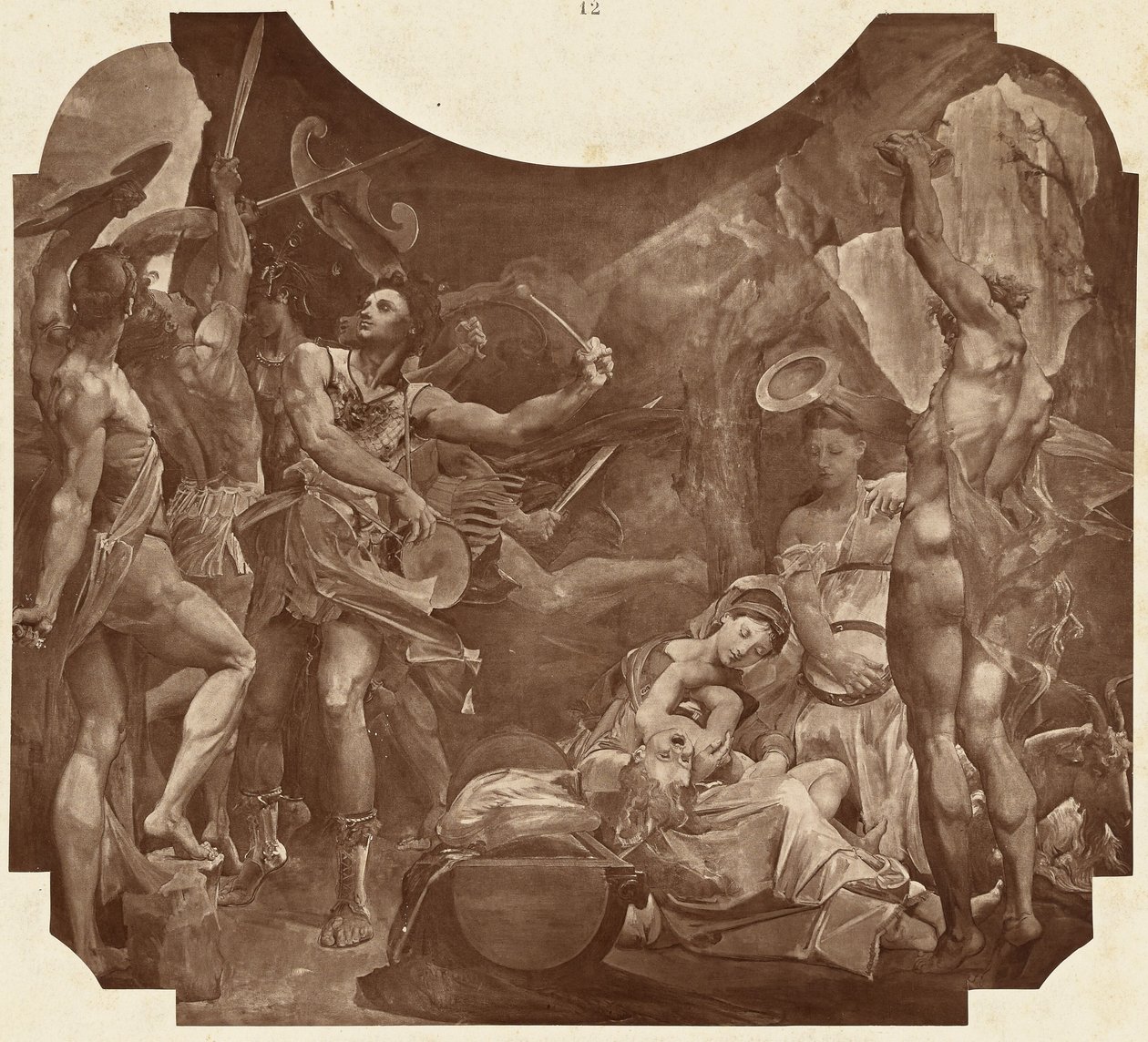 Jupiter och Corybantes av Louis Emile Durandelle