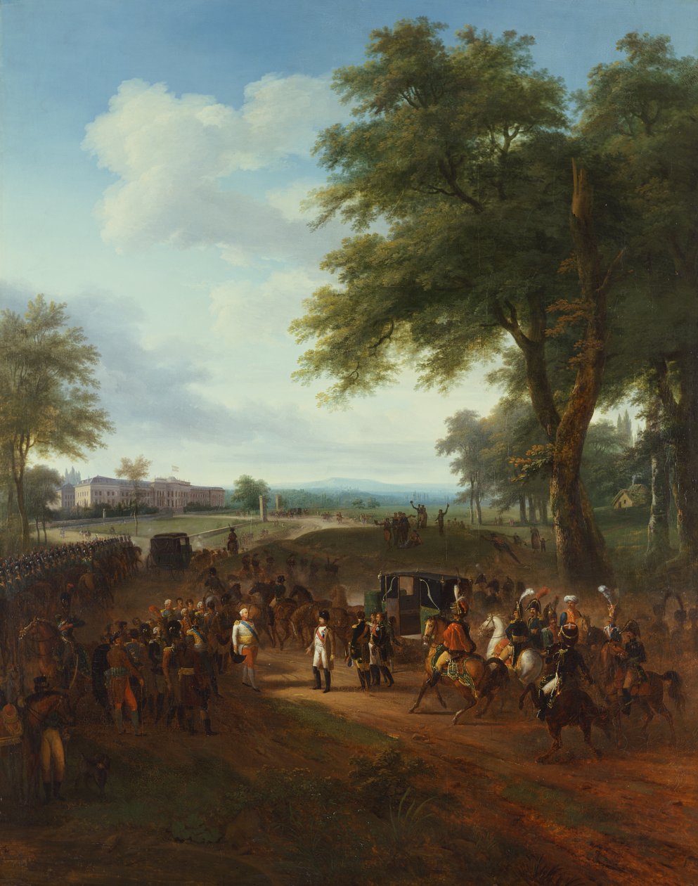 Napoleon mottogs av Fredrik hertig av Württemberg den 2 oktober av Louis Etienne Watelet