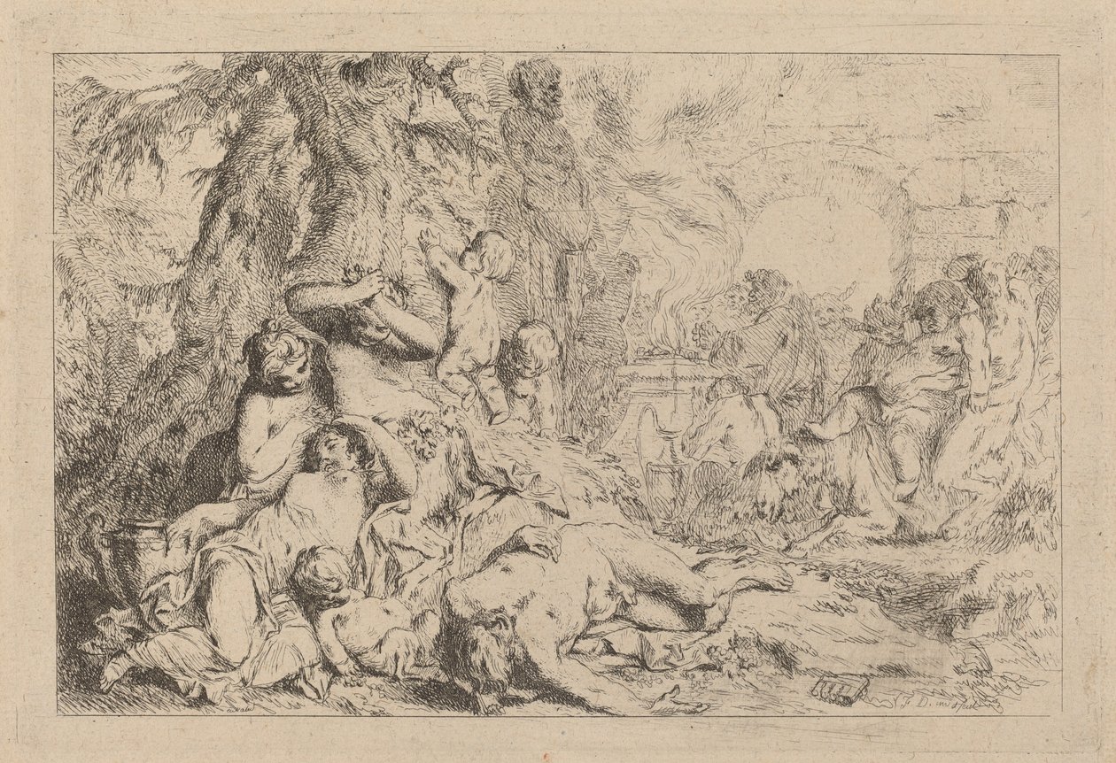 Silenusmarschen av Louis Felix de la Rue