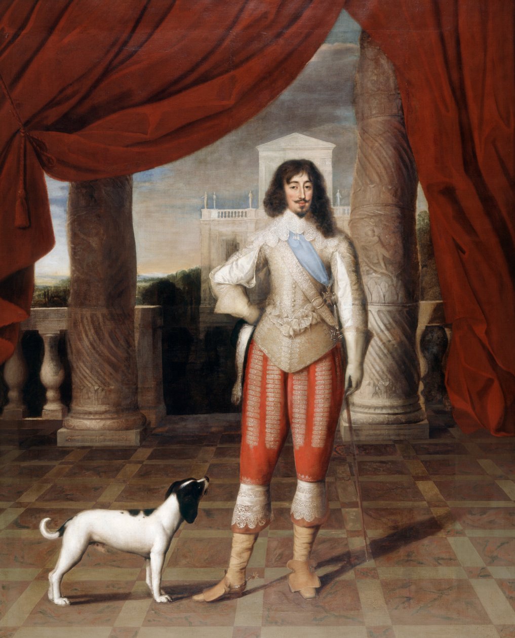 Ludvig XIII av Frankrike (olja på panel) av Louis Ferdinand (c.1612 89) Elle