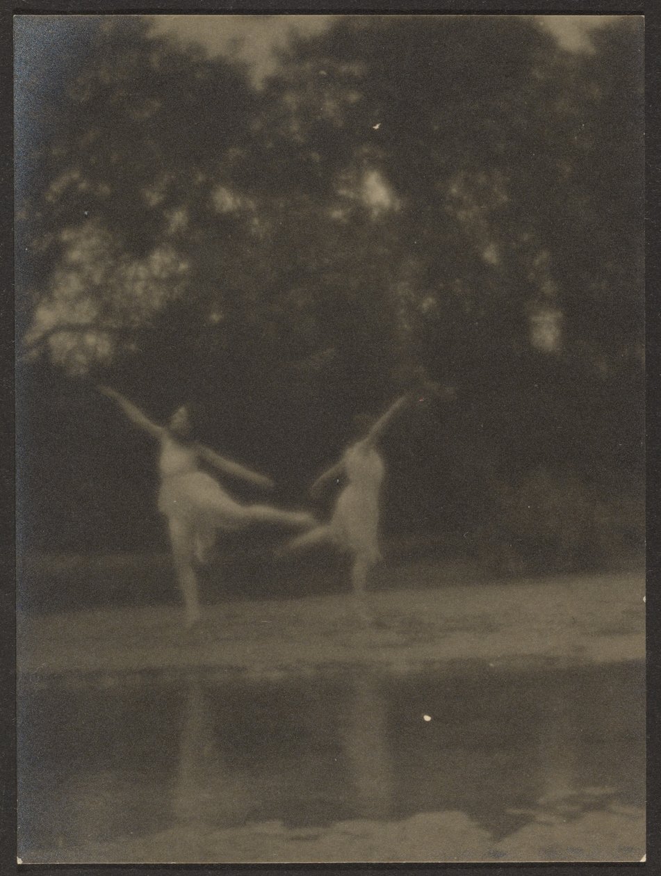 Dansare i en trädgård av Louis Fleckenstein