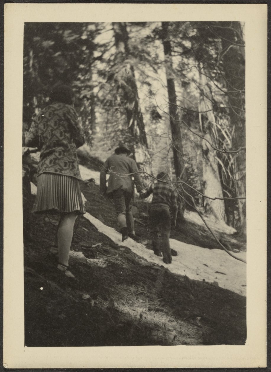 [Figurer i skogen] av Louis Fleckenstein