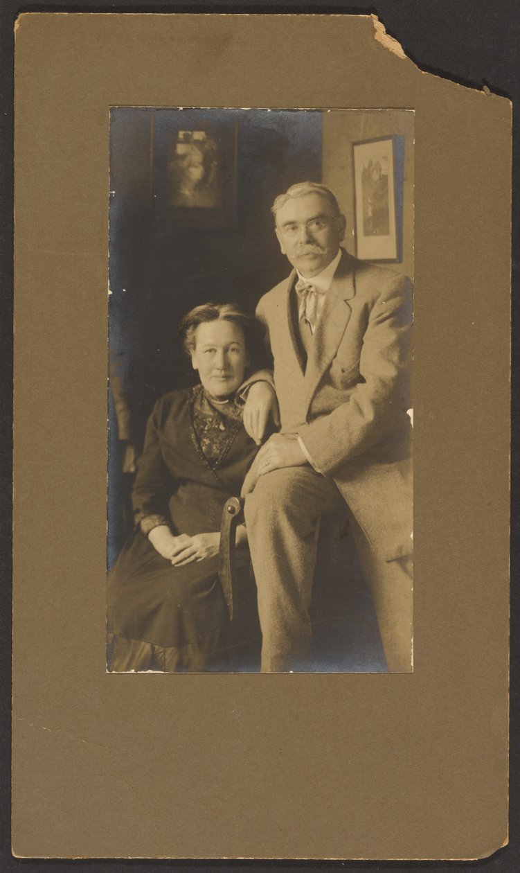 [Porträtt av Fleckenstein och hans hustru] av Louis Fleckenstein