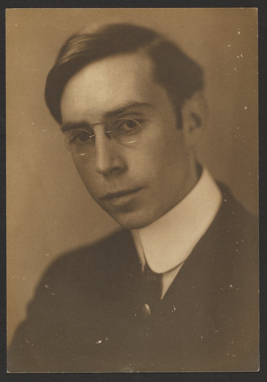 [Porträtt av en ung man med pincené] av Louis Fleckenstein