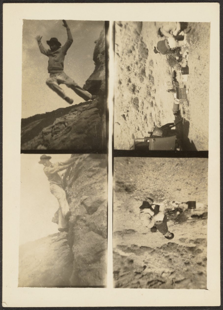 [Quadruple frame - Bergsklättringsscener] av Louis Fleckenstein