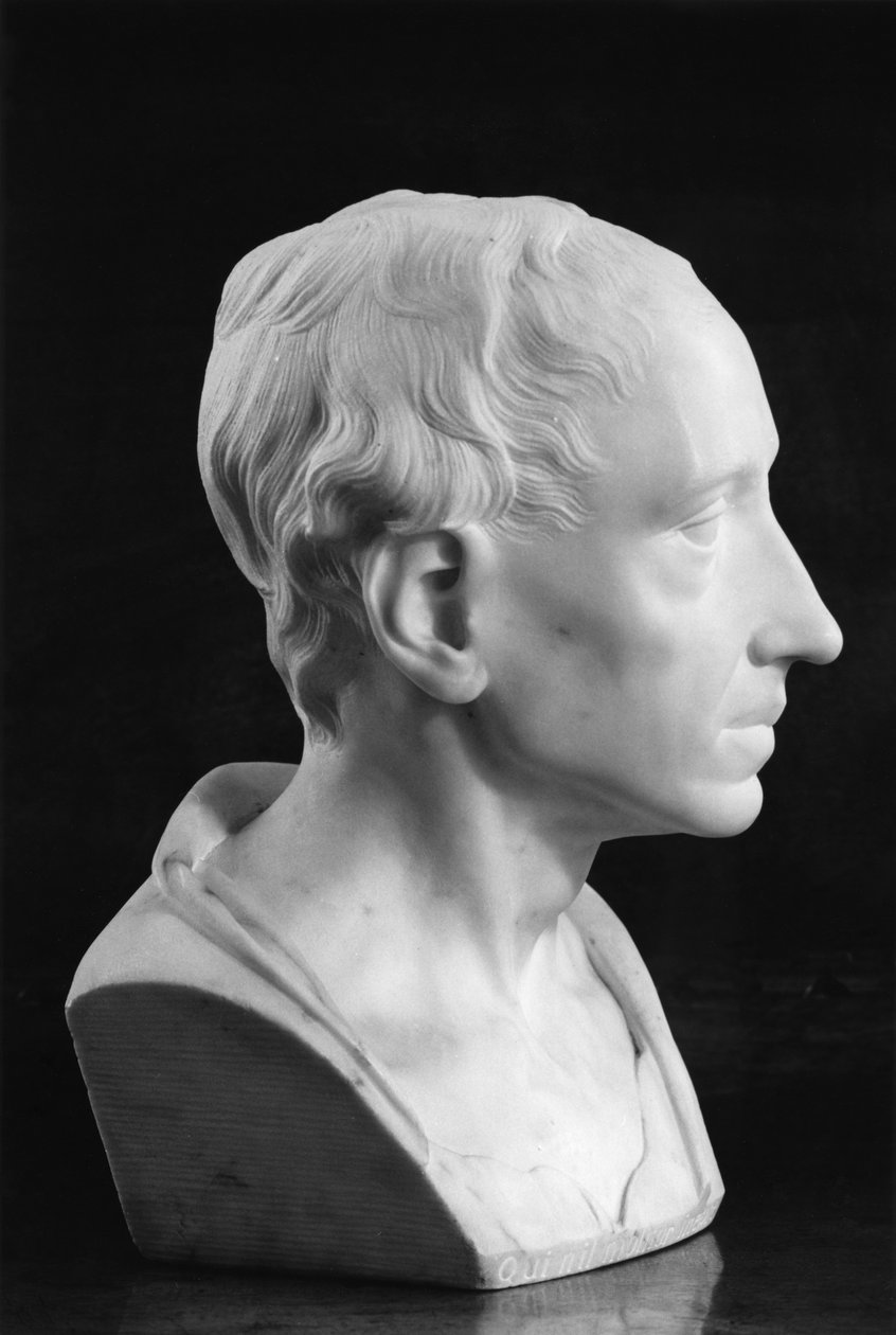 Byst av Alexander Pope (marmor) av Louis Francois Roubillac