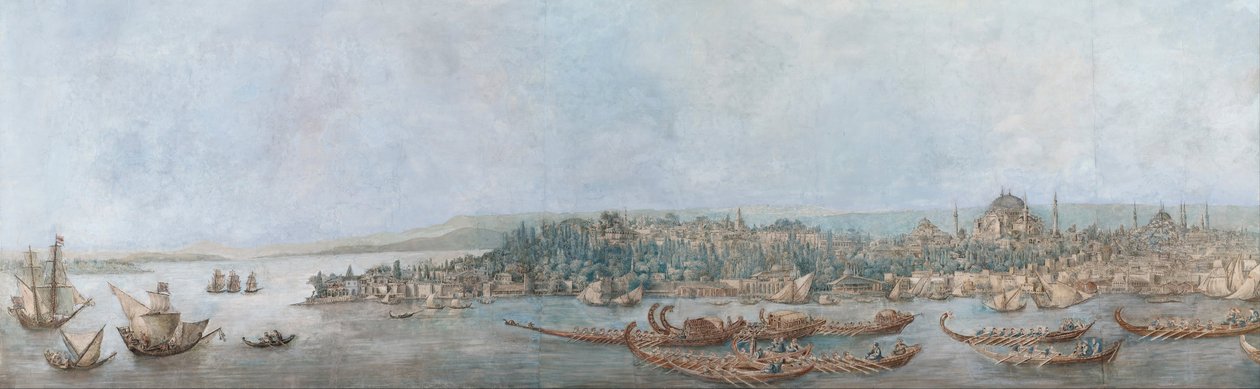 Panorama över Sarayburnu, sent 1700-tal. av Louis Francois Cassas