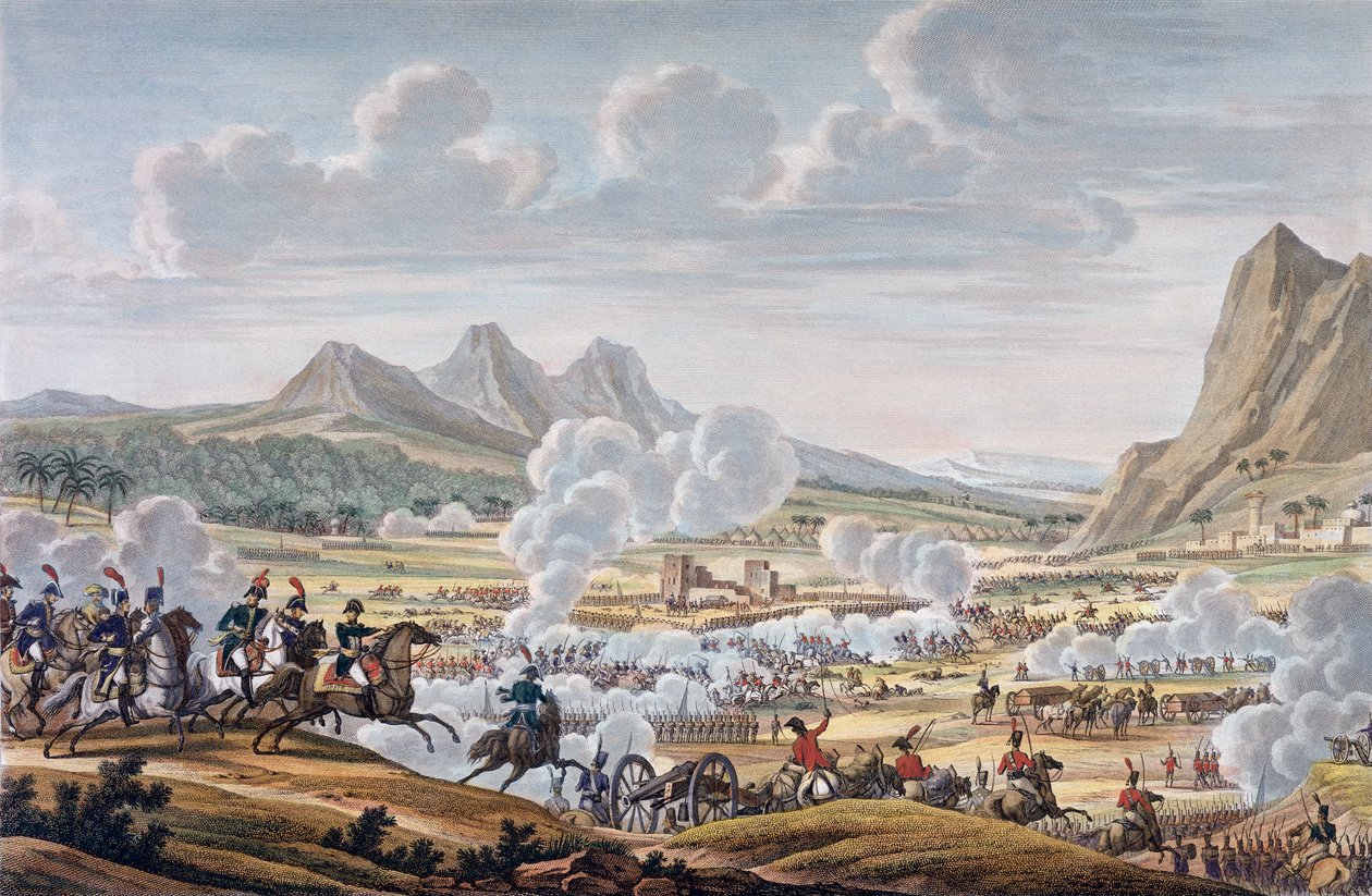 Slaget vid berget Tabor, 27 Ventose, år 7 17 februari 1799. av Louis Francois Couche
