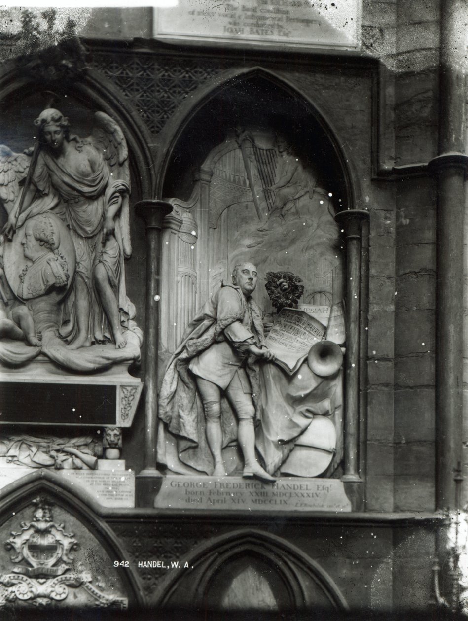Monument för Händel, 1762 av Louis Francois Roubilliac
