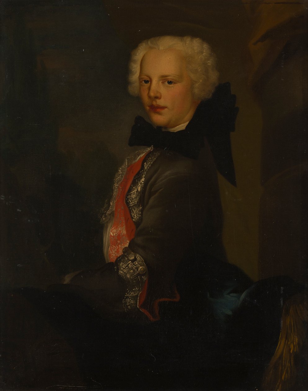 Porträtt av en adelsman (olja på duk) av Louis Gabriel (attr.to) Blanchet