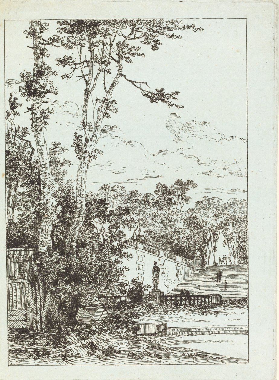 Övergiven park av Louis Gabriel Moreau the Elder