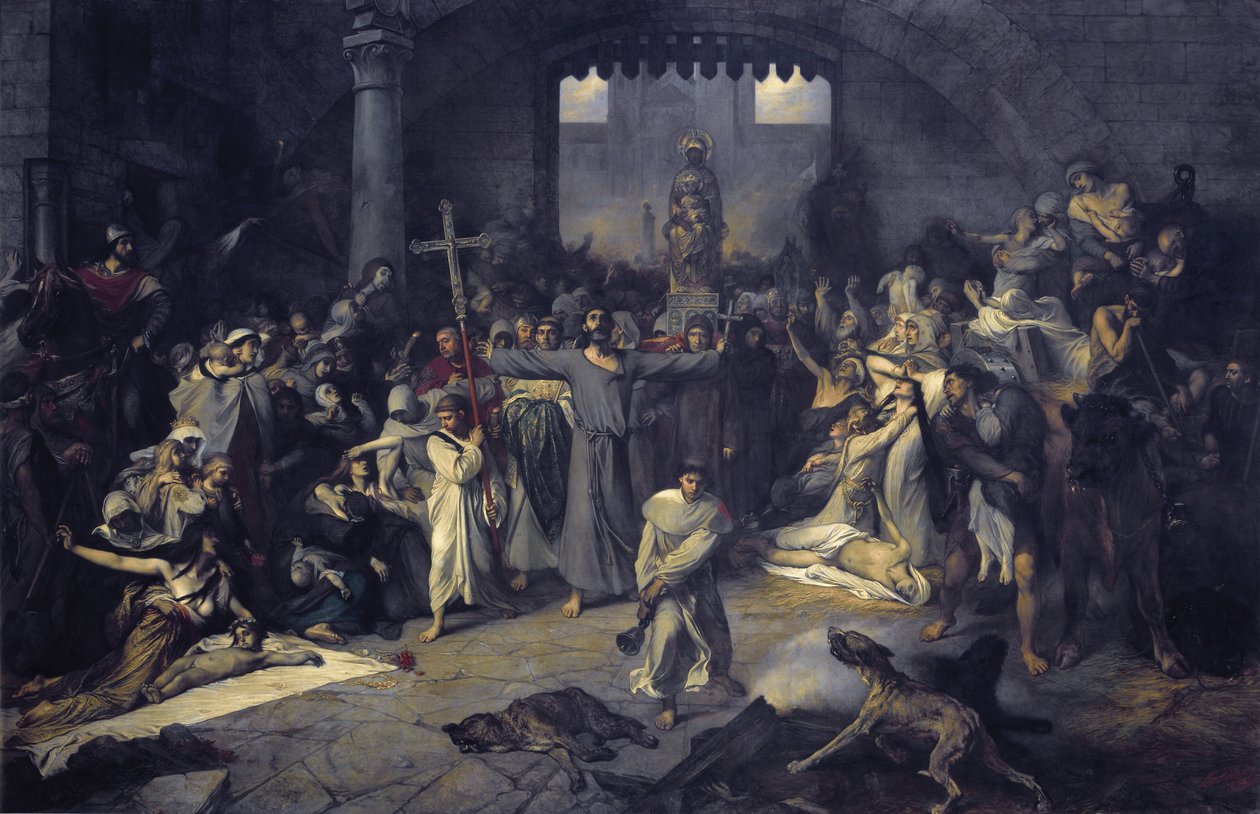 Pesten i Tournai 1095 av Louis Galarn