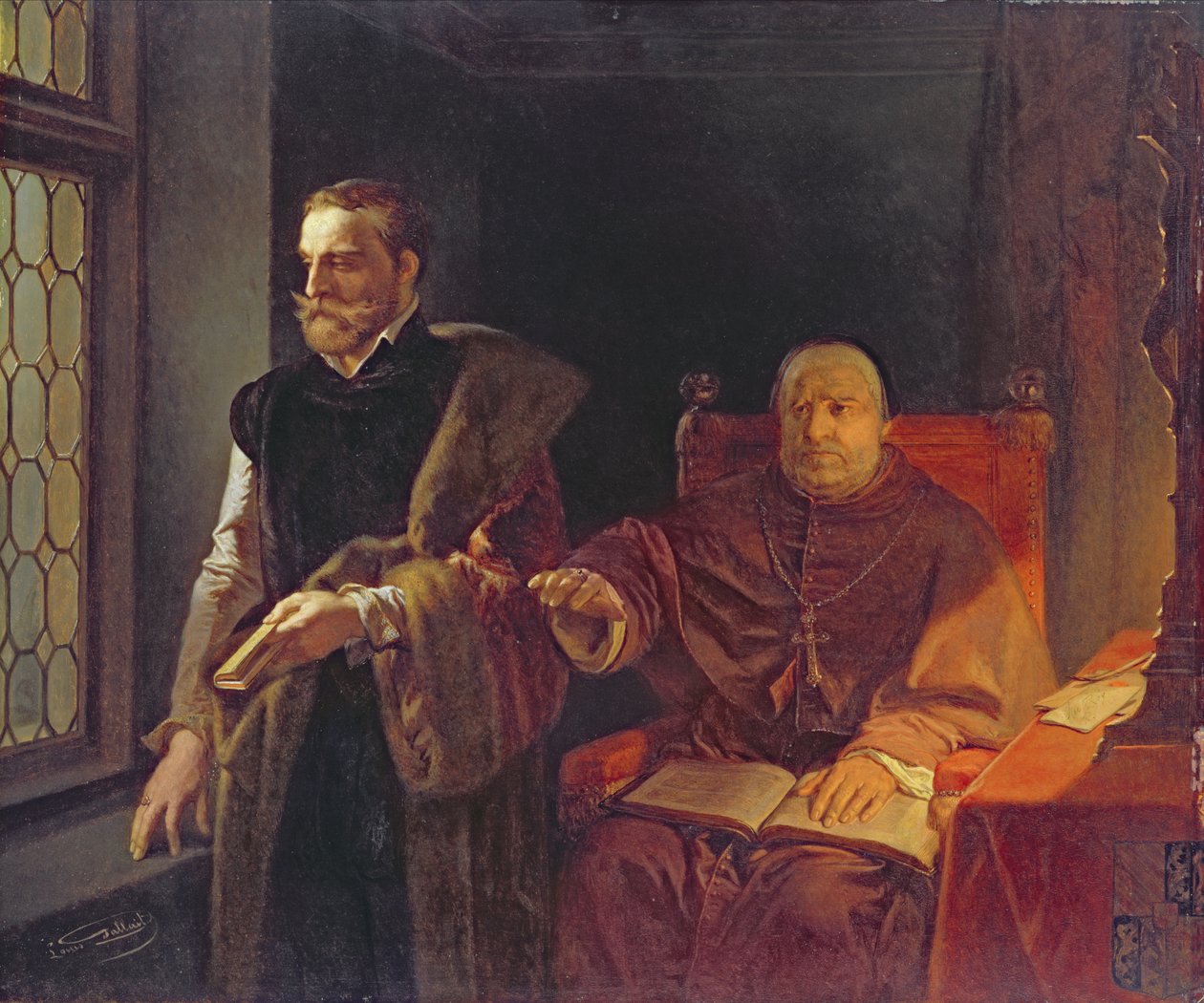 Egmonts sista timme, efter 1848 av Louis Gallait