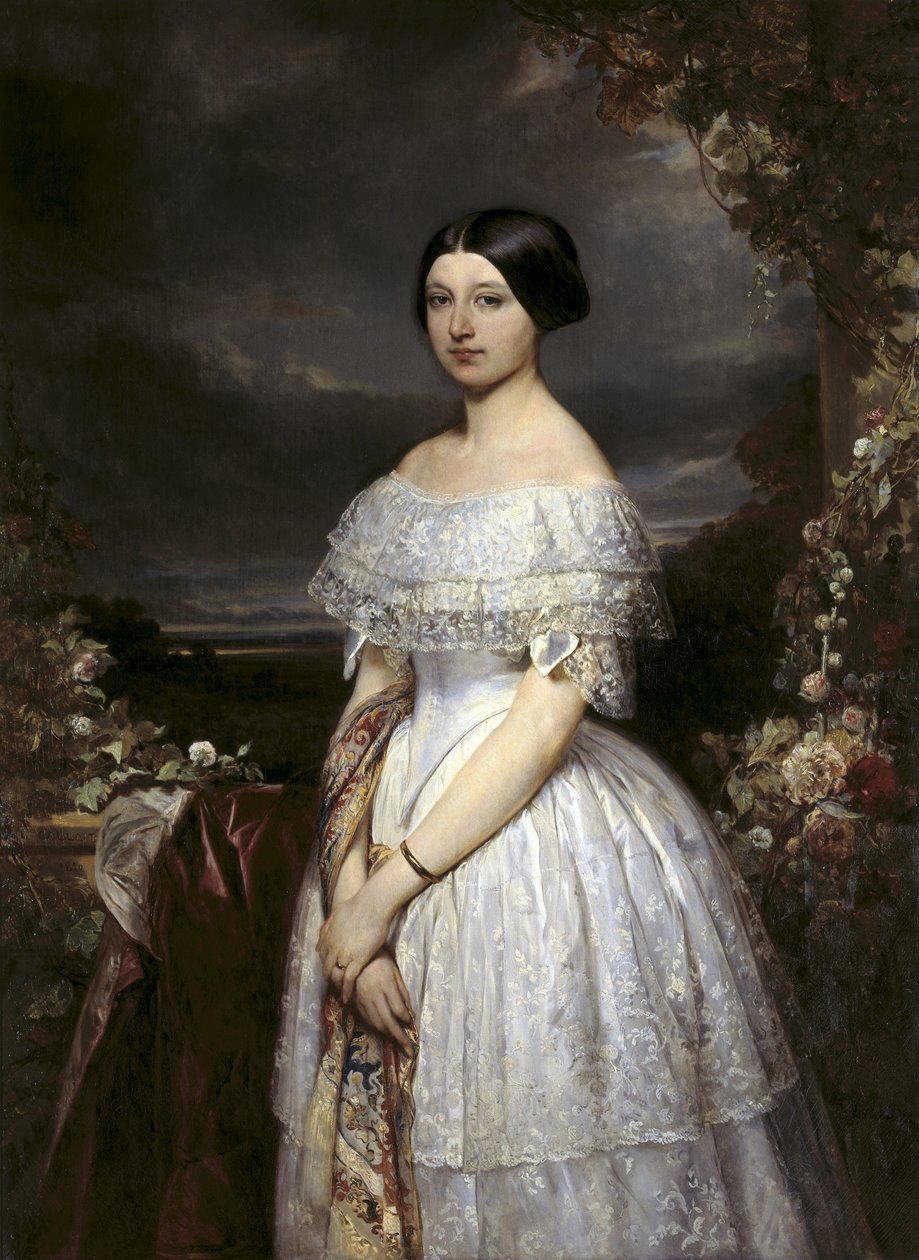 Porträtt av viscountess de Biolley av Louis Galnav