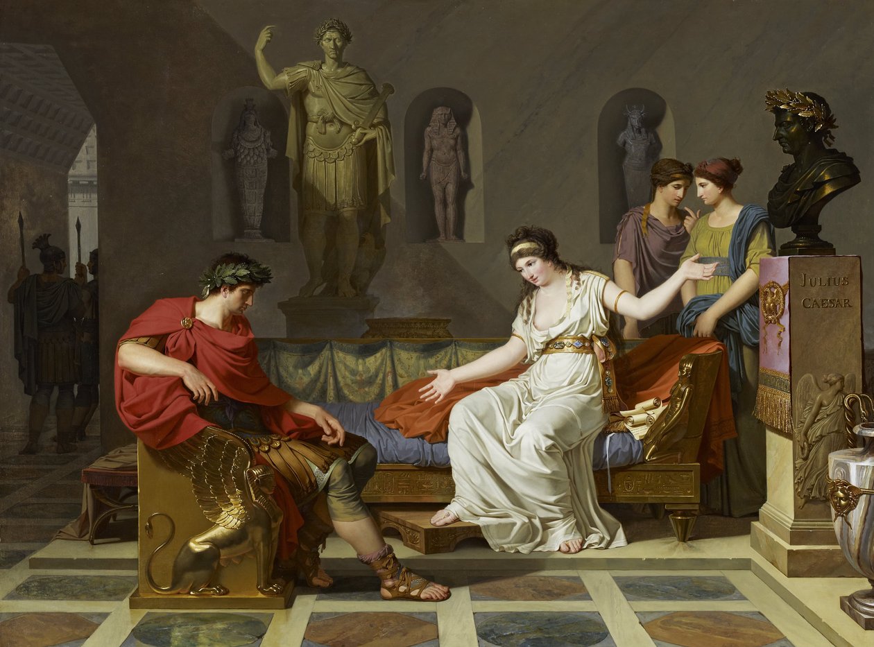 Kleopatra och Octavianus av Louis Gauffier